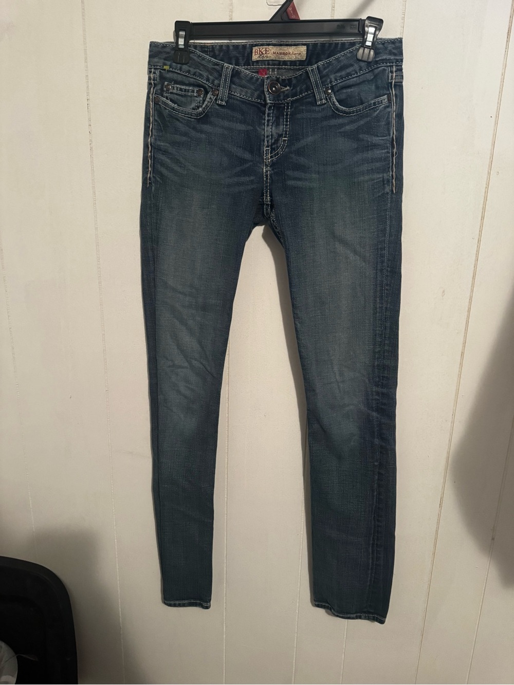 BKE Women's Skinny Jeans in Faded Dark Blue